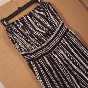 Lightweight 1xl jumper black and white flower print